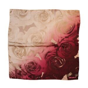 Vince Camuto Dipped Roses 100% Silk 36" Square Scarf #VC2402